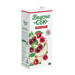  Вкусно Сок հյութ խնձոր և բալ 950 մլ