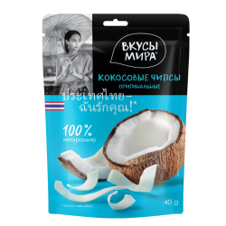Вкусы Мира Chips de noix de coco 40 g